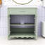 Bathroom Vanity with Sink, Tempered Glass Doors and Soft-Close Storage-2053519861