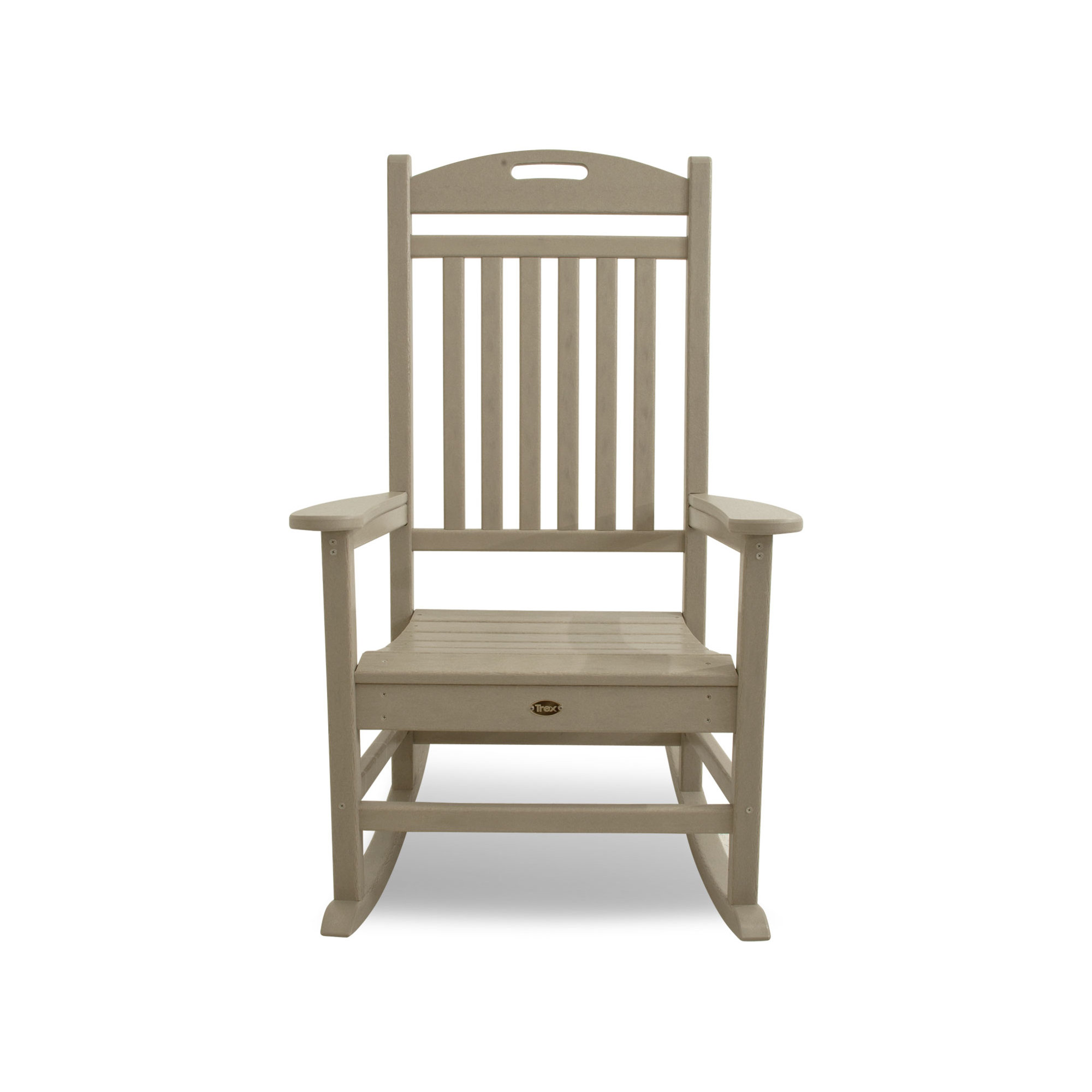 POLYWOOD Yacht Club Rocking Chair, Beige