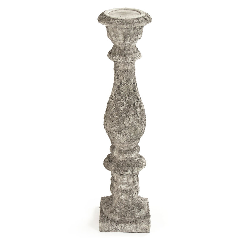 Candlestick, 7.5" H x 32" W x 7.5" D