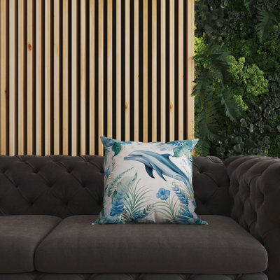 Coussin décoratif intérieur / extérieur Dolphin Haven