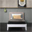 Lit plateforme simple - blanc