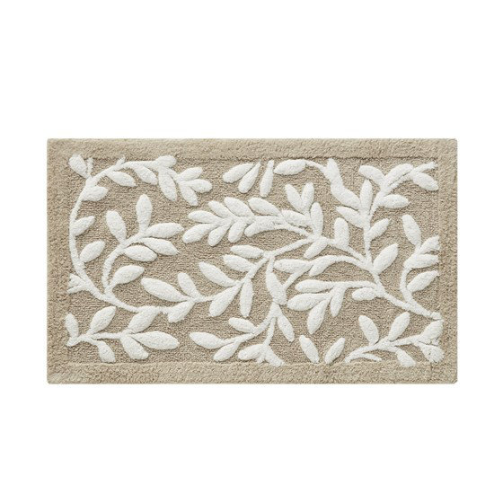 Cotton Floral Tufted Bath Rug