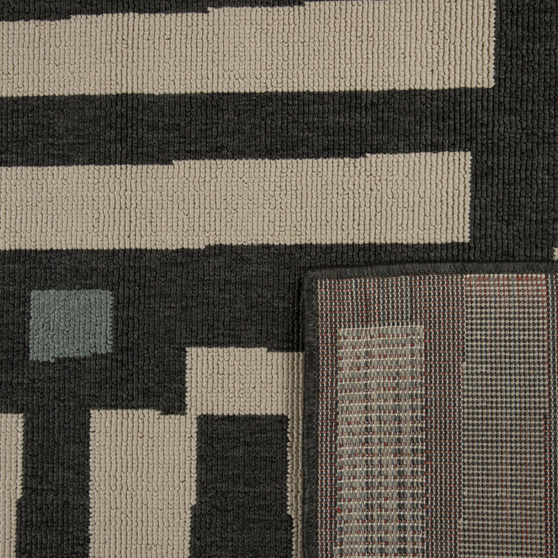 Mapa Modern Geometric Indoor/Outdoor Performance Area Rug, Rectangle 5 pi x 7 pi