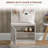 Rustic Hall Tree With Shoe Storage Bench, Entryway Bench With Coat Rack, Accent Coat Tree With Storage Shelves For Hallway, Mudroom