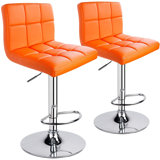 Ludmil Swivel Adjustable Height 32.5" Bar Stool