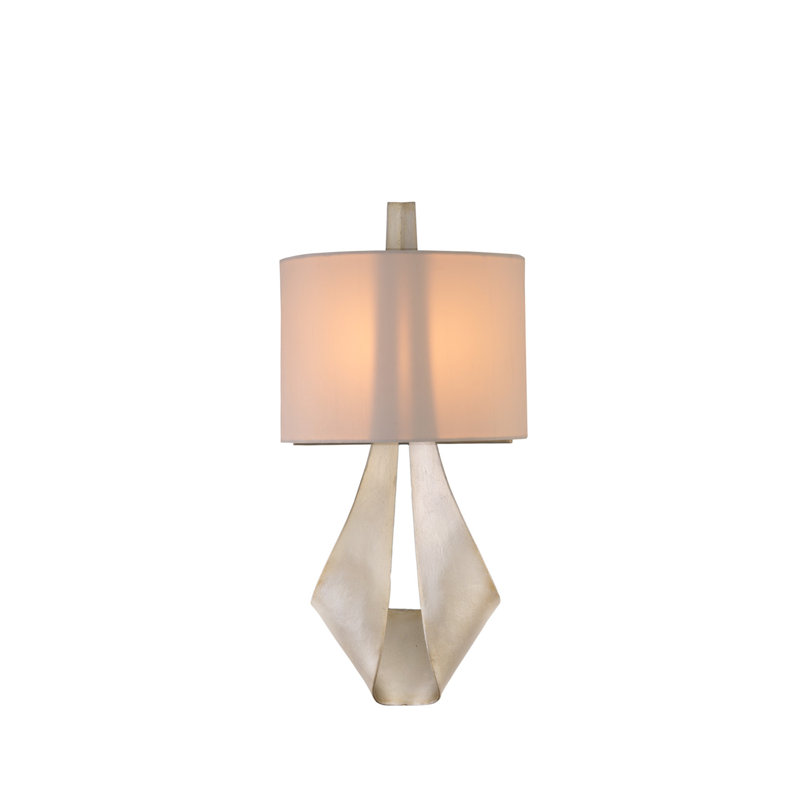 Barrymore 2 LT Pearl Silver Wall Sconce Kalco