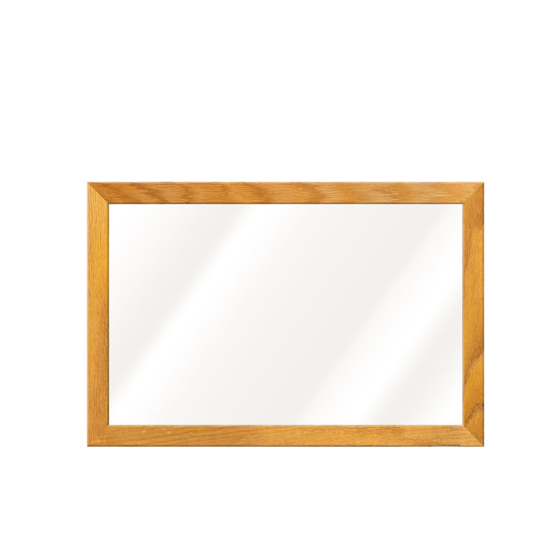AARCO No White Markerboard Wood Whiteboard, 12'' H x 18'' W