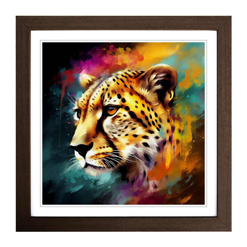 Single Picture Frame Print on Wood, Walnut