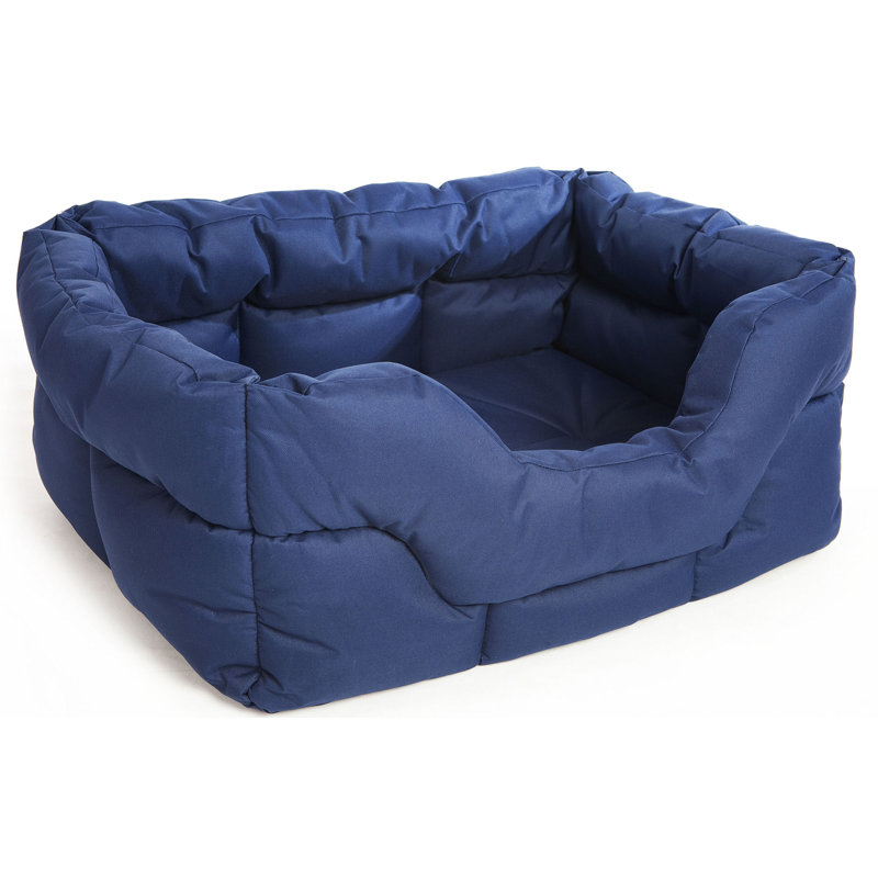 Decimus Polyester Pet Bed, Blue, Large (27 cm H x 75 cm W x 60 cm D)