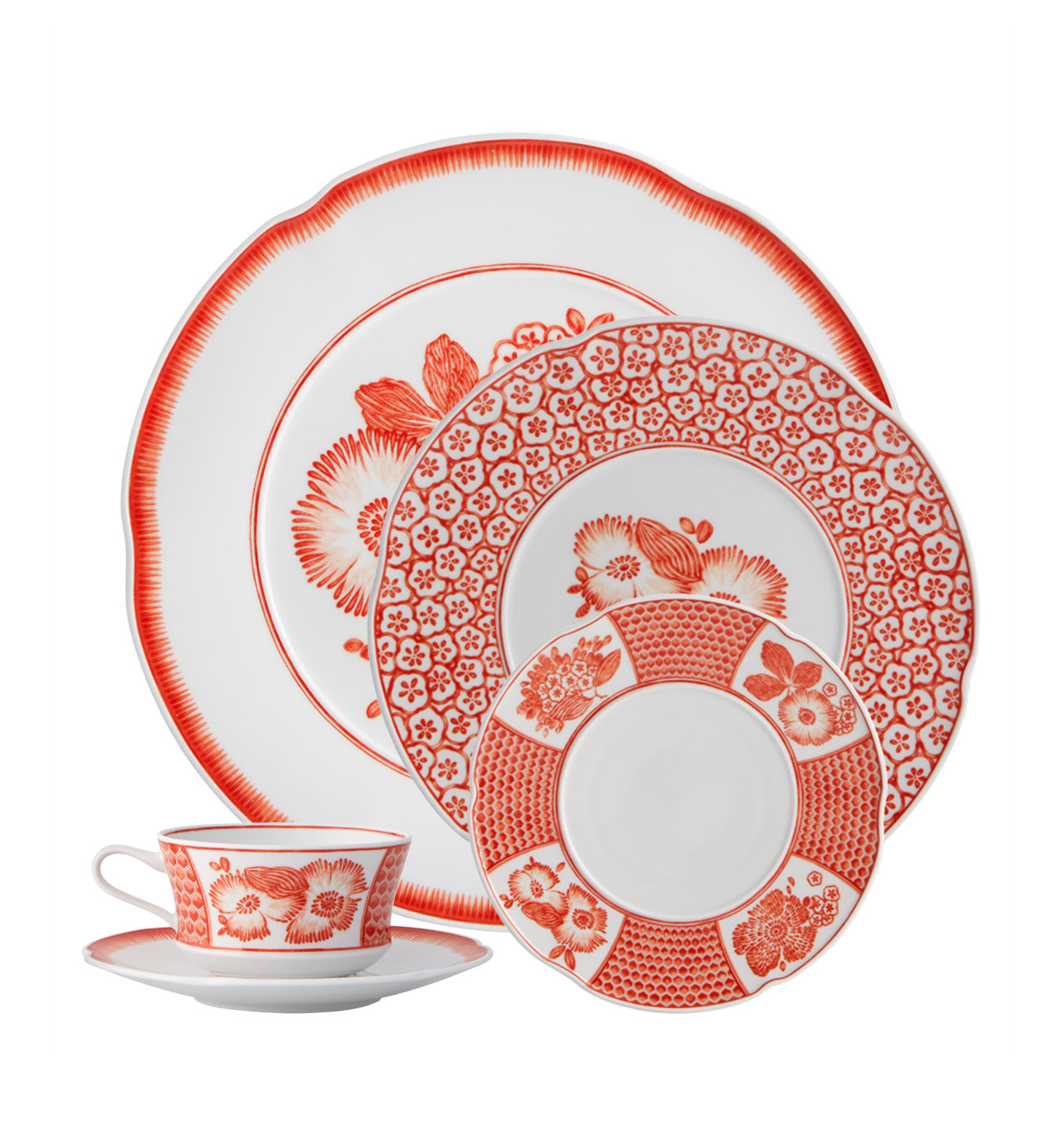 Vista Alegre Coralina 5 Piece Place Setting, Service for 1 | Perigold