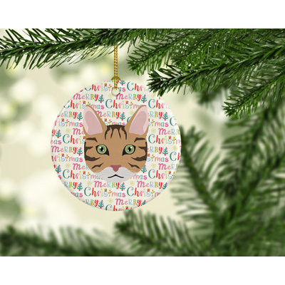 2.8'' Ceramic Animals Hanging Figurine Ornament