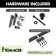 Black Rustic Straight Design Non-Bypass Single Track Two Door Hardware Kit
