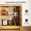 Grande armoire de rangement avec buffet et tablettes réglables