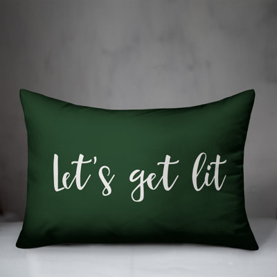  Let's Get Lit Lumbar Pillow