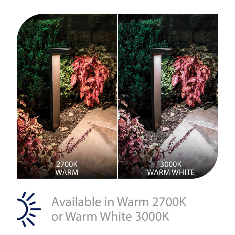Ledge LED Pathway Light, 3000K, Black on Aluminum