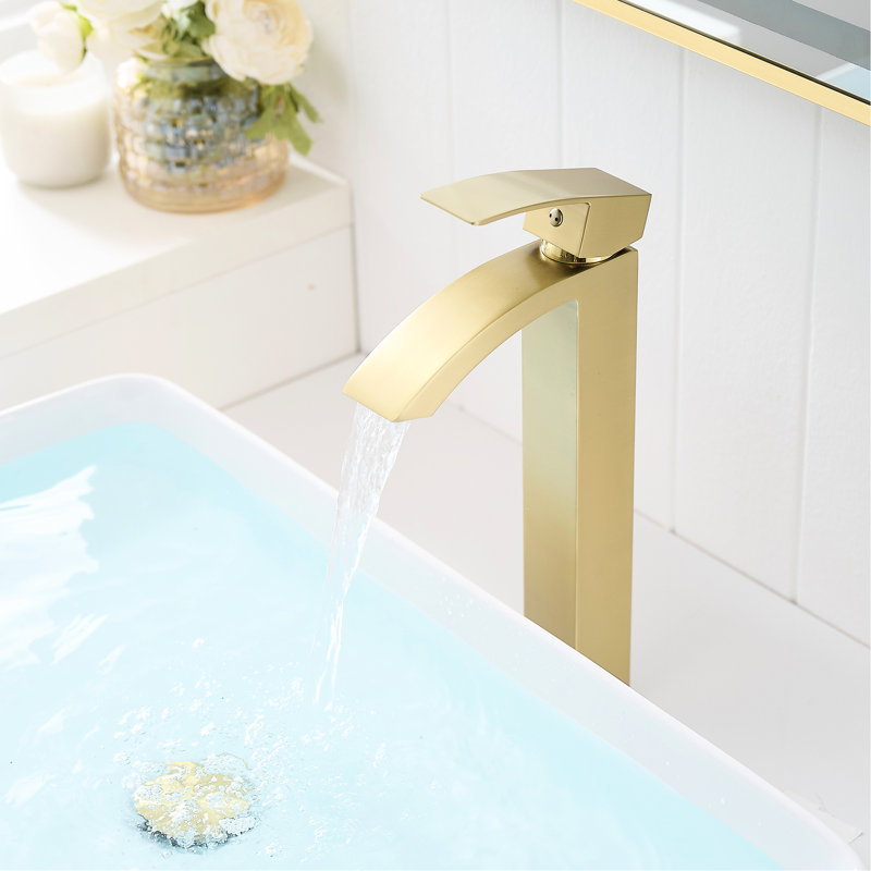 Robinet de salle de bain Modern, Or brossé