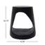 Table d'appoint ronde noire Hollow