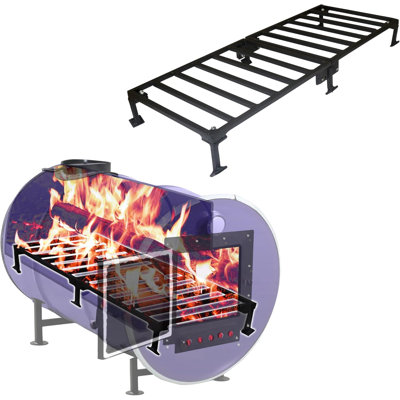 17 x 10-Inch Burn Barrel Grate for 30-55 Gallon Barrel Stove, Carbon Steel
