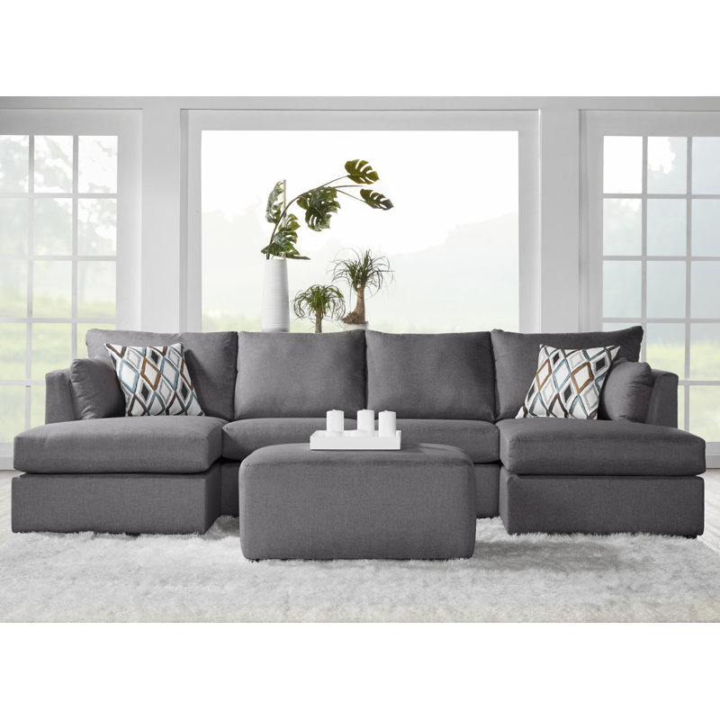 Canapé modulaire symétrique 3 pièces 13500/13550, Polyester Robin