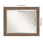 Miroir mural encadré biseauté brun moyen-119686734