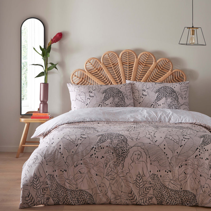 Floral Duvet Cover Set with Pillowcases, Super King Duvet Cover + 2 Standard Pillowcases