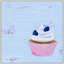 Blueberry Cupcake Print by Katy Montica-2006033320-2006033323