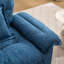 Ensemble de salon moderne 2 pièces : causeuse Cloud en chenille et fauteuil pivotant avec dossier capitonné et accoudoirs rembourrés-688472033