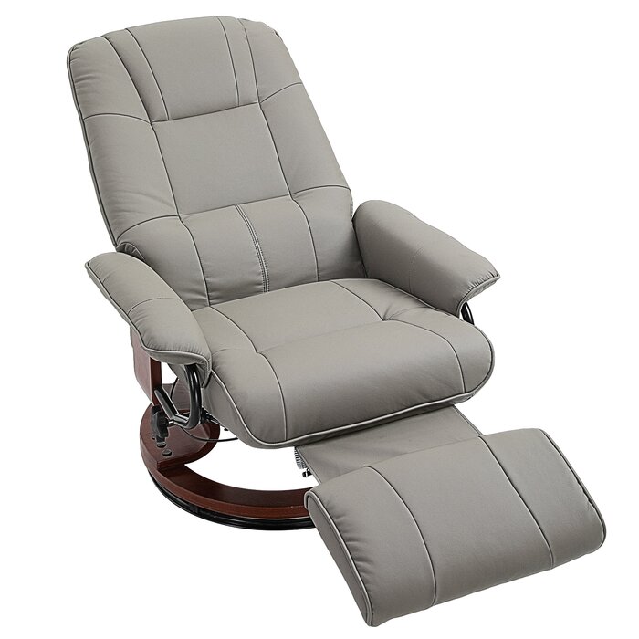 Latitude Run® Aricely Vegan Leather Swivel Recliner & Reviews | Wayfair