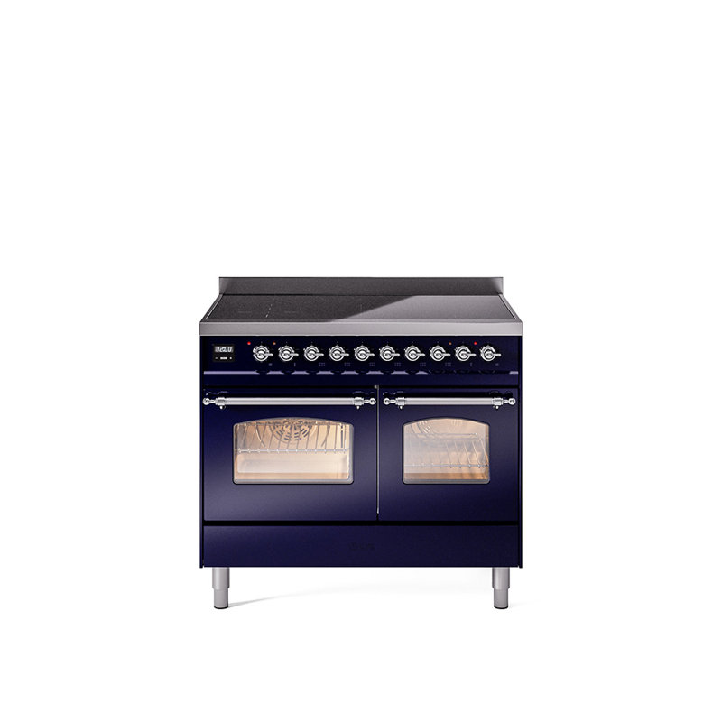 ILVE Nostalgie II 40 in Induction Range, Midnight Blue/Chrome