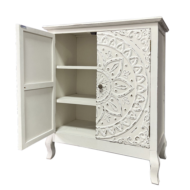Buffet décoratif Salbu, Blanc