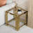 19.7" Wide Square Glass End Table-1303433987