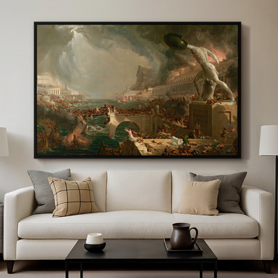 The Course of Empire: Destruction, 1836 - Thomas Cole, toile tendue avec châssis
