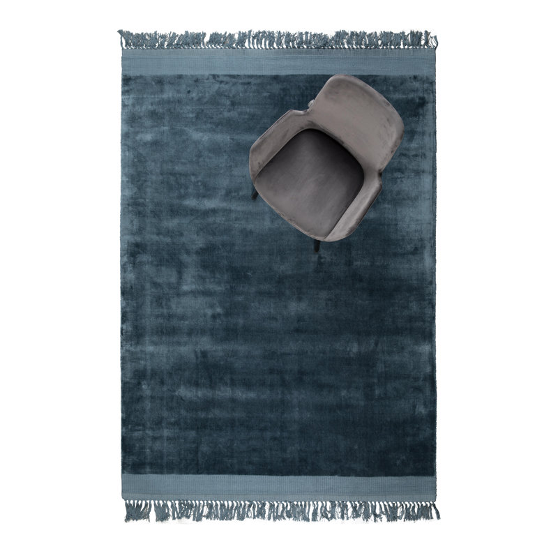 Blink Flatweave Area Rug in Blue, Rectangle 5'7" x 7'10"