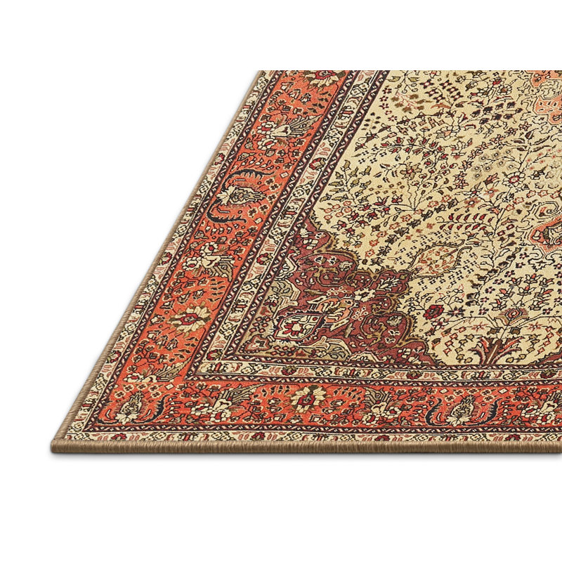 Tapis oriental beige, Rectangle 5 pi x 7 pi