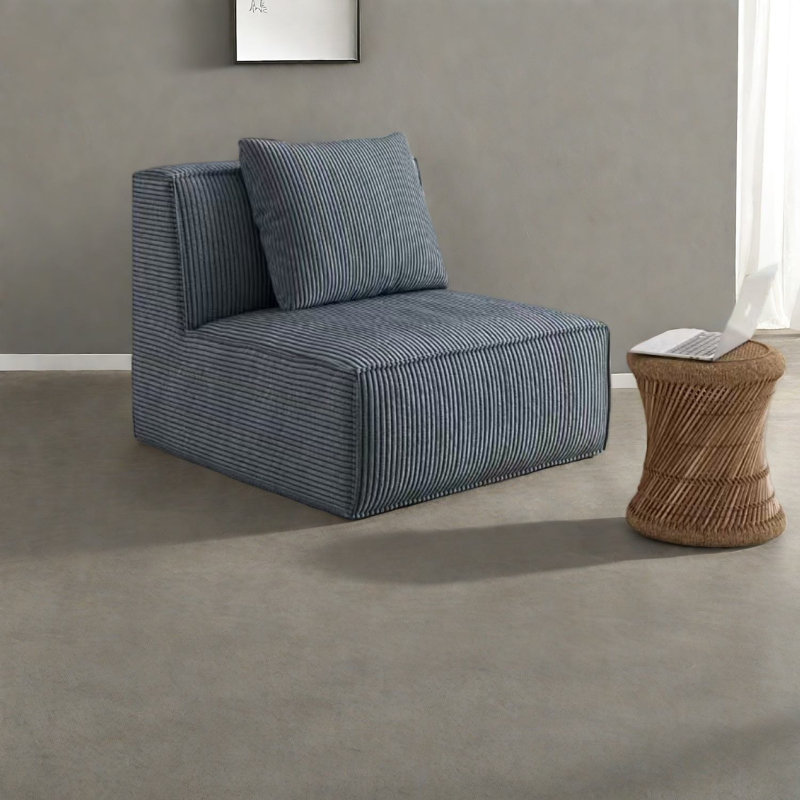 Comfortable Chenille Fabric Sectionals, Gray Modular Sofa For Home