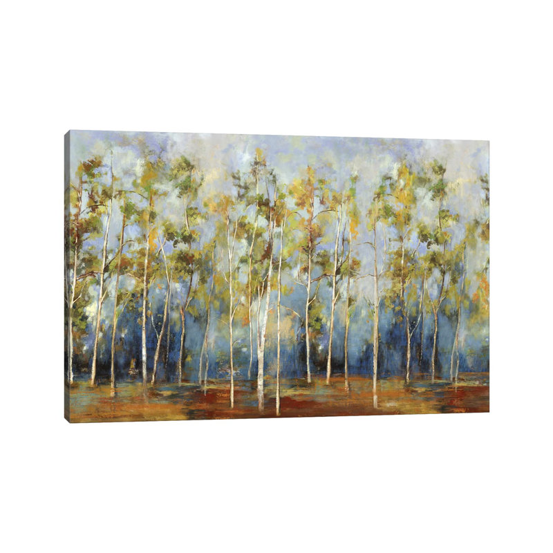 Indigo Forest by PI Studio - Wrapped Canvas Painting, 20.32 cm H x 30.48 cm W