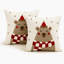 Housse de coussin brodée de nains et d'ours de Noël, 45 x 45 cm-133789121