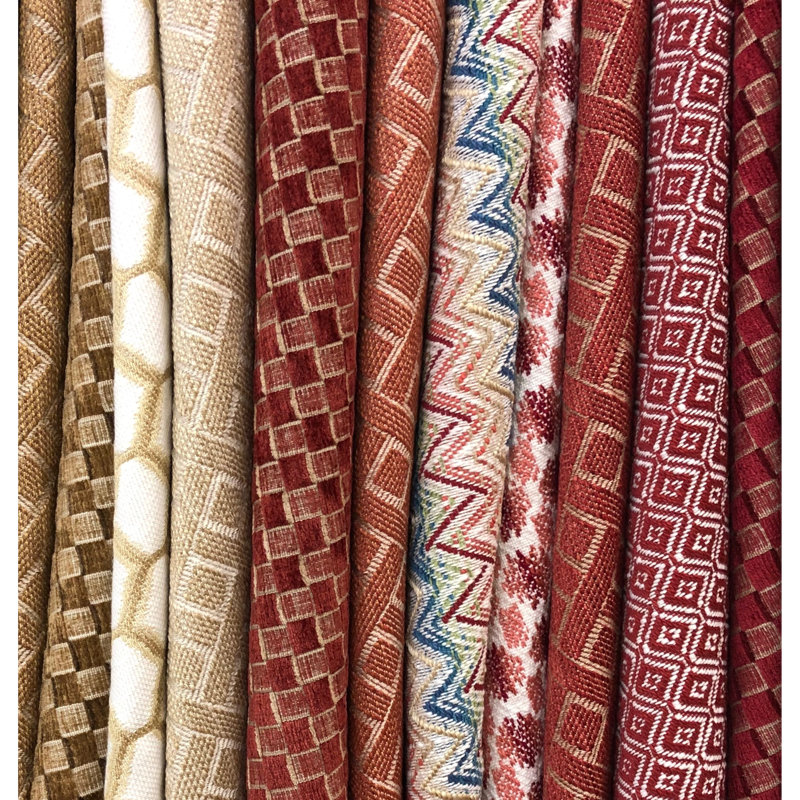 Linford Allonby Weave Fabric, Ruby