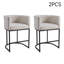 Upholstered Bar Stool with Iron Frame-669509955