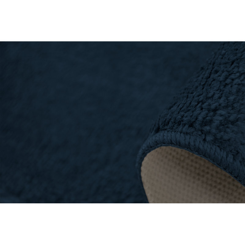 Tapis bleu royal solid area Corlyn