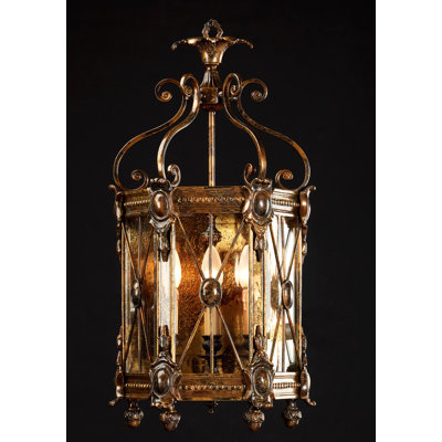 Luminaire tambour lanterne 6 lumières