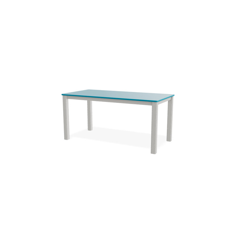 Robinett Outdoor Coffee Table, Textured Snow, Aqua PQ0