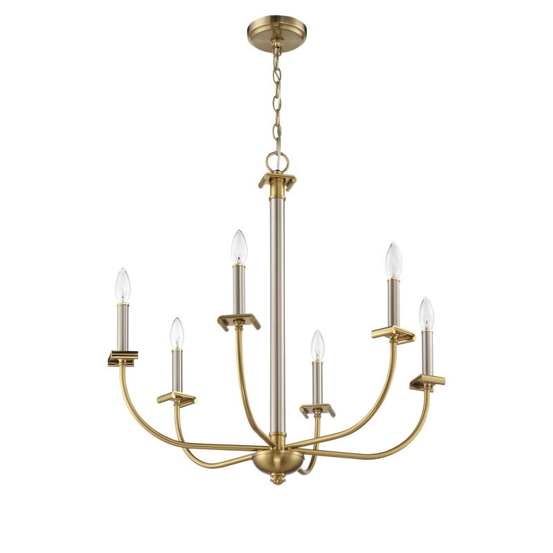 Lustre classique à 6 lumières de style bougie Geurie