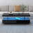 LED Coffee Table With Storage, 2 Drawers And Display Shelves, Accent Furniture With LED Lights-1528977192