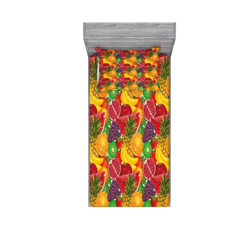 Ensemble de draps pour baies d’ananas exotiques des juteuxs tropical fraîche