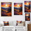 «Sunset Tangerine Twilight Patchwork III», art mural sur toile paysage et nature-815729349-815729202