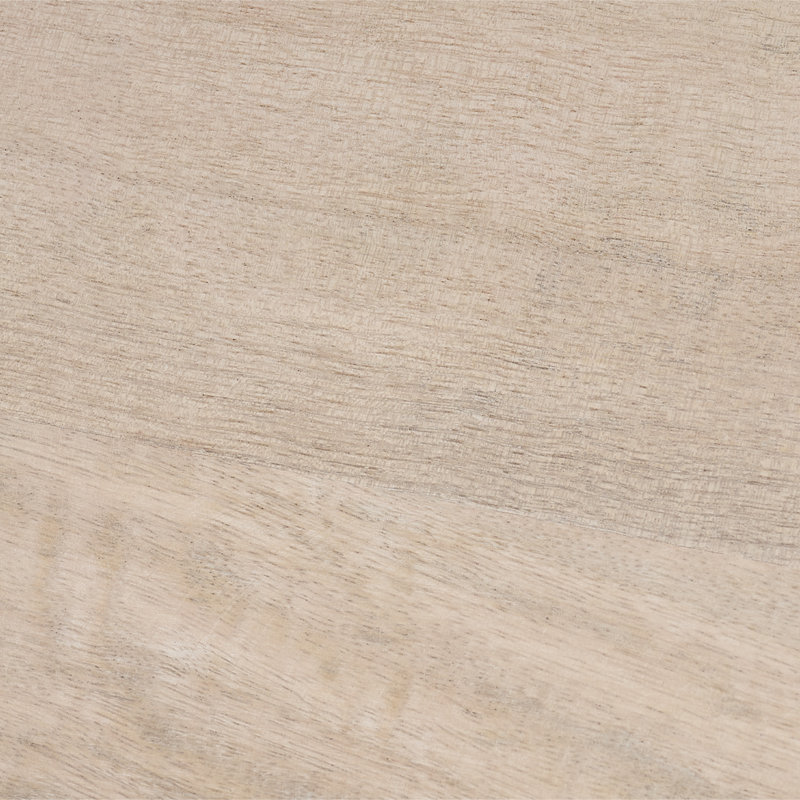 Arc Solid Wood Dining Bench, Light Bleach