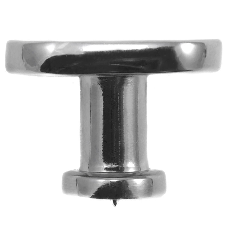 Poignée ovale de 1 3/8 po de diamètre, Chrome poli
