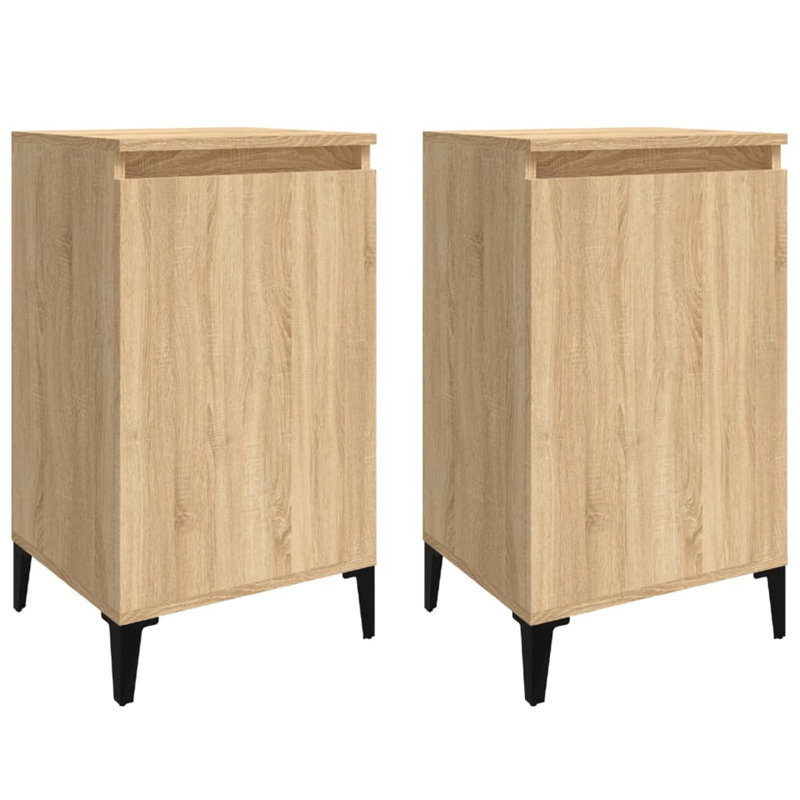 40cm W Bedside Table, Tan