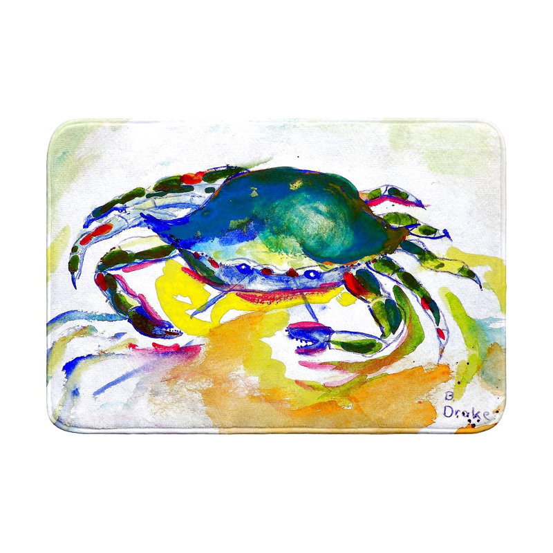 Tapis de bain Green Crab, L 36 po x l 24 po